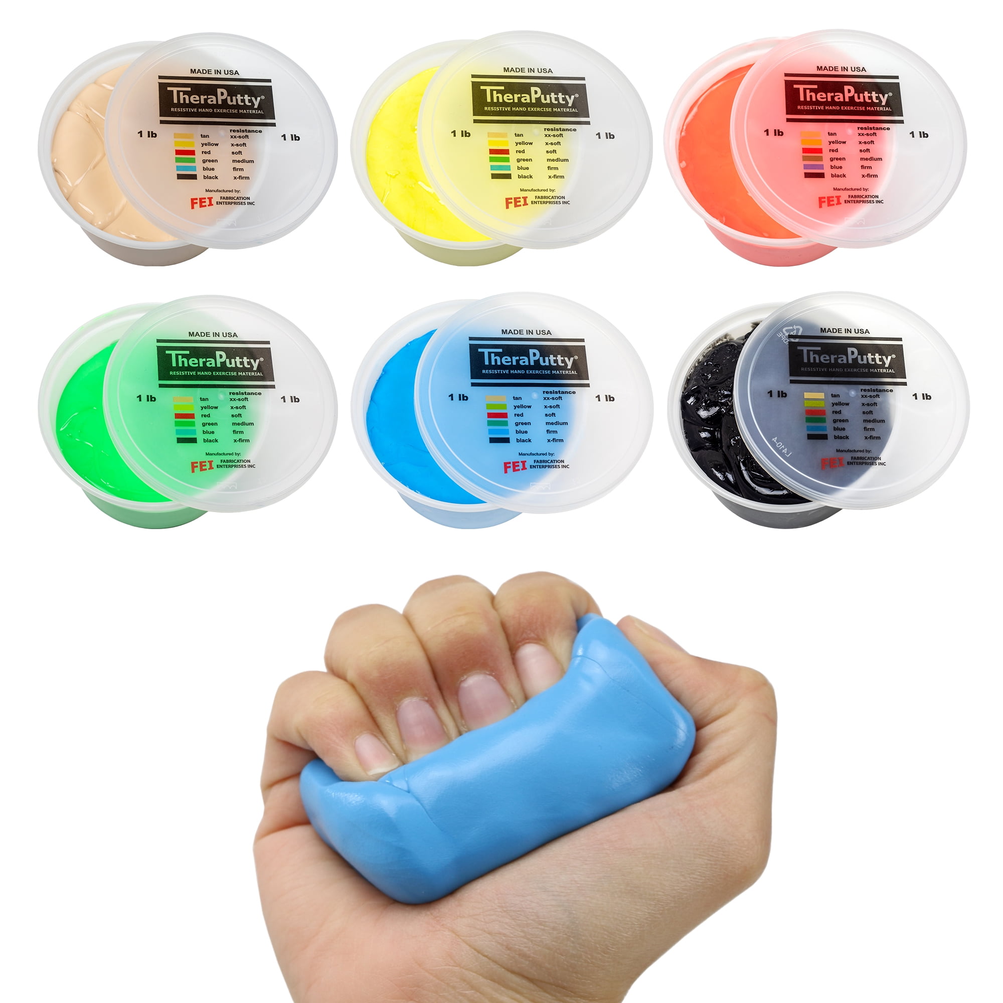 CanDo TheraPutty Standard Hand Exercise Putty For Rehabilitation