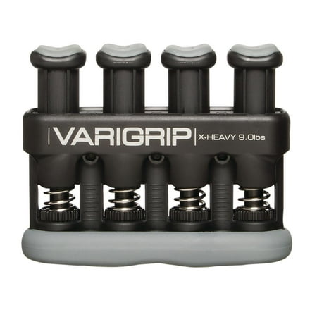 CanDo VariGrip hand exerciser, 9 pounds, x-heavy, black