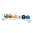 thumbnail image 1 of CanDo Wate Ball, Hand Held Size, 6-piece Set, 1 each Tan through Black with 1-Tier Rack, 1 of 3