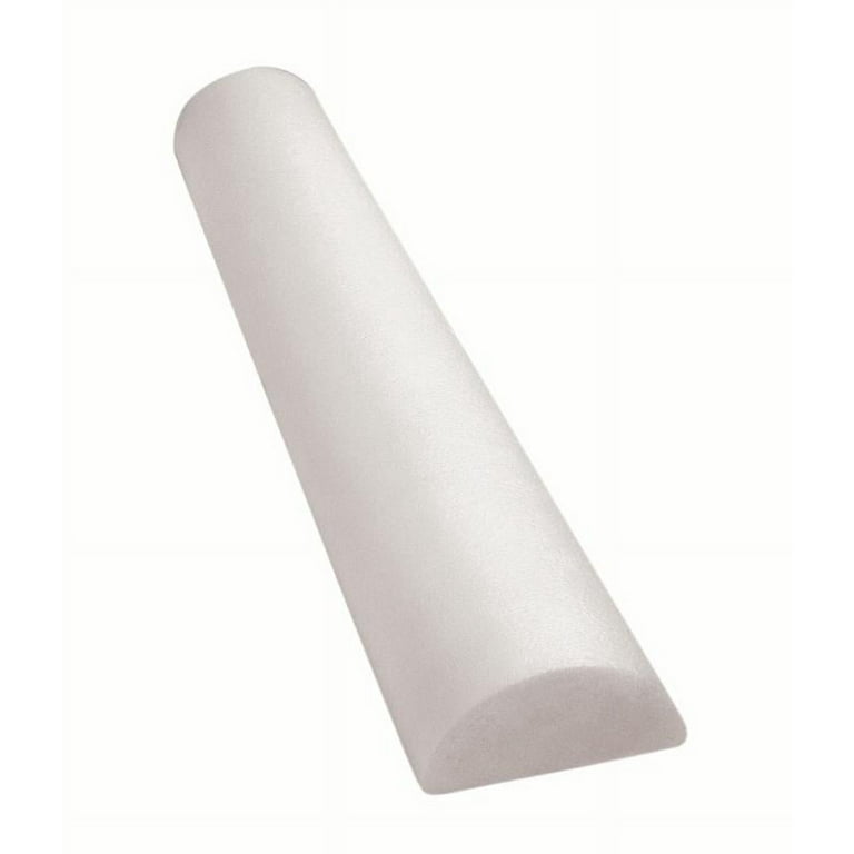 CanDo Foam Roller - White PE foam - 4