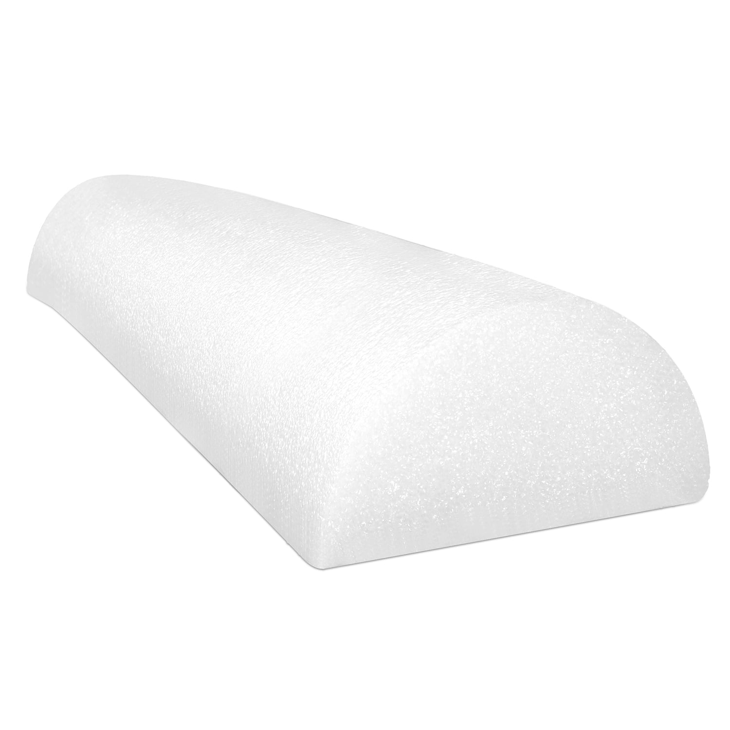 CanDo White PE Foam Rollers for Exercise, Finess, Muscle Restoration