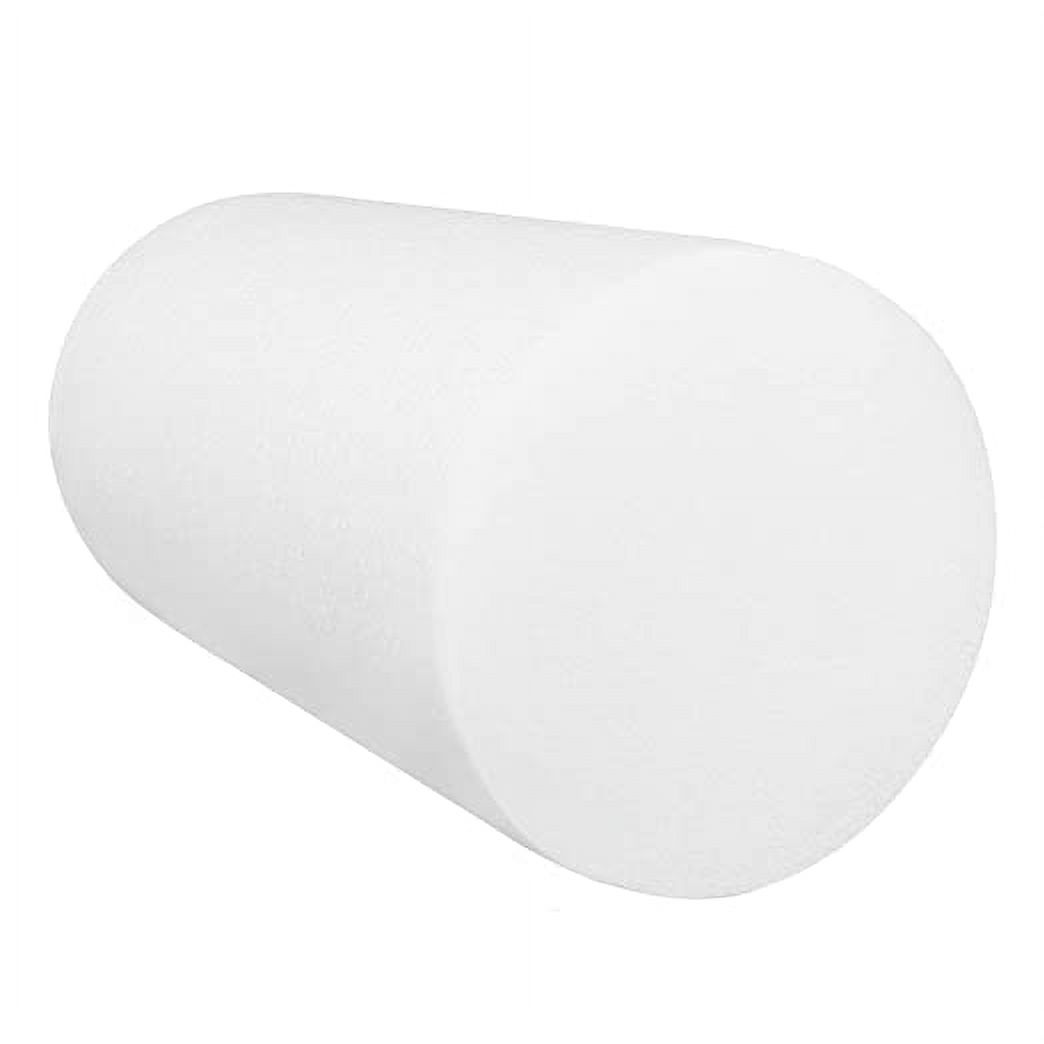 CanDo White PE Foam Rollers for Exercise, Finess, Muscle Restoration