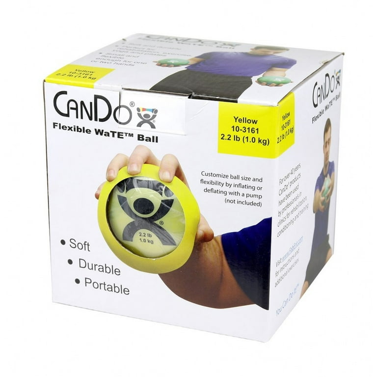 CanDo WaTE Ball - Hand-held Size - Yellow - 5 CanDo WaTE Ball - Hand-held Size - Yellow - 5