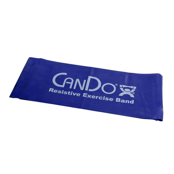 CanDo exercise band, 5-foot Singles, blue
