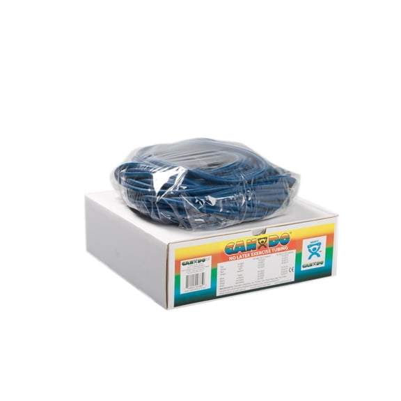 CanDo latex-free exercise tubing, blue, 100 feet