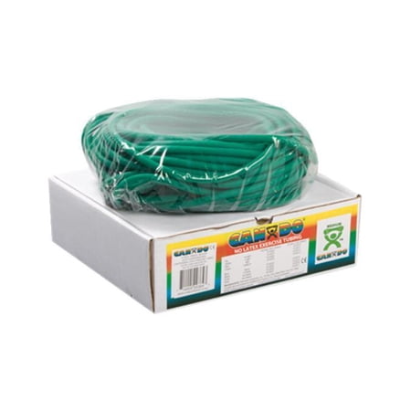 CanDo latex-free exercise tubing, green, 100 feet