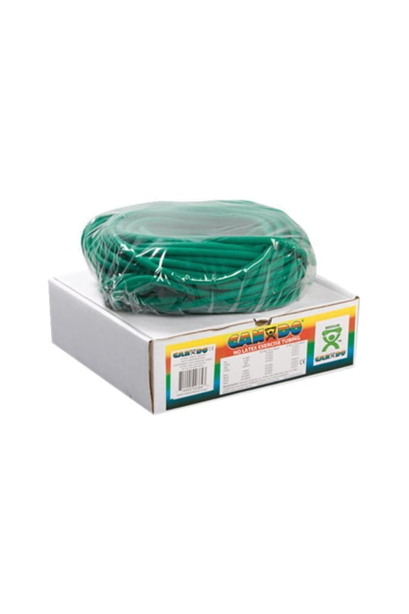 CanDo latex-free exercise tubing, green, 100 feet