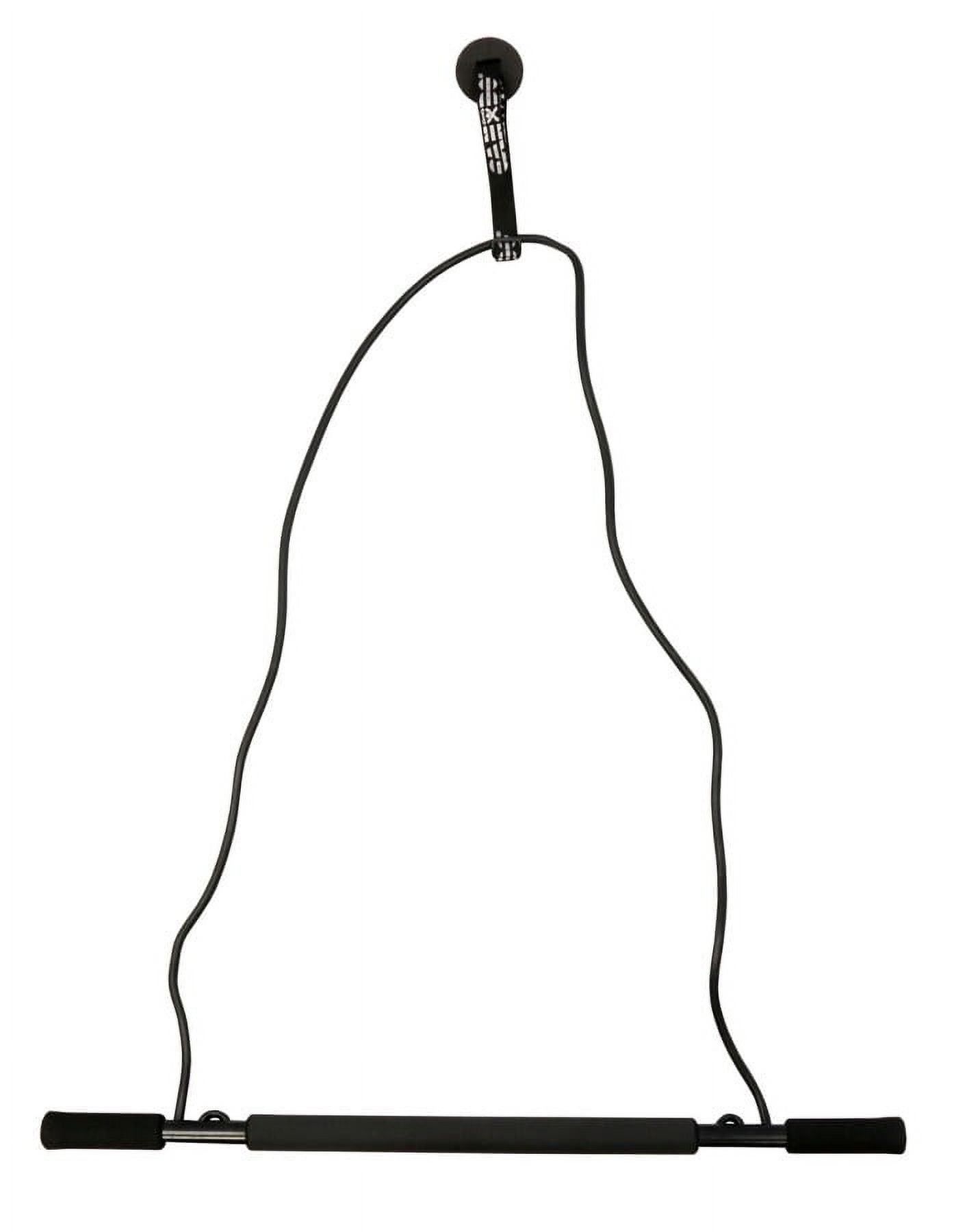 CanDo overdoor pulley with bar and tubing, x-heavy, black