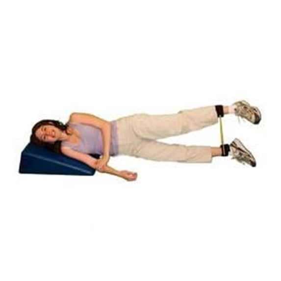 CanDo tubing exerciser with ankle cuffs, silver