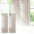 thumbnail image 1 of CanGonggg 100cm Wide X200cm Long French Lace Window Curtain Semi Lace Curtain And Through Bar Curtain Curtains 70 X 84 Curtains for Door Curtain Small Curtains Liners Cold Weather Curtains for Windows, 1 of 8