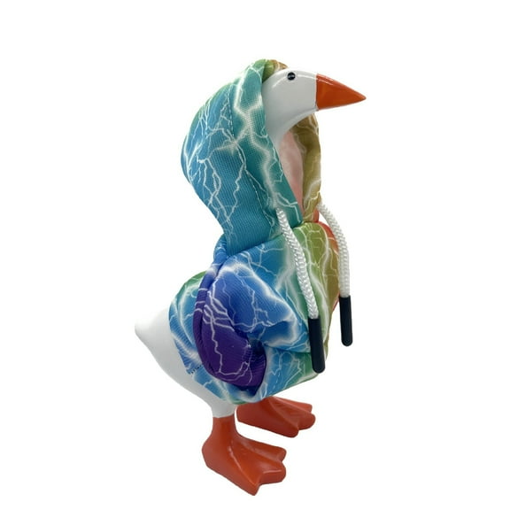 CanGonggg 7 Inch Desk Goose Outfits Hoodies Tabletop Goose Mini Porch Goose Goose Statue Key Holder For Platform Bed Frame Full Size Circe Statue Mini Statue Metal Bed Frame Full Size Light up Bed