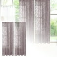thumbnail image 1 of CanGonggg 75 Cm Wide X 100 Cm Long French Lace Curtains Semi Lace Curtains And Bar Curtains 120 Curtains Short Window Curtain in Living Room Curtains 82 Inches Long 94 Curtains 2 Panels Bathroom, 1 of 8