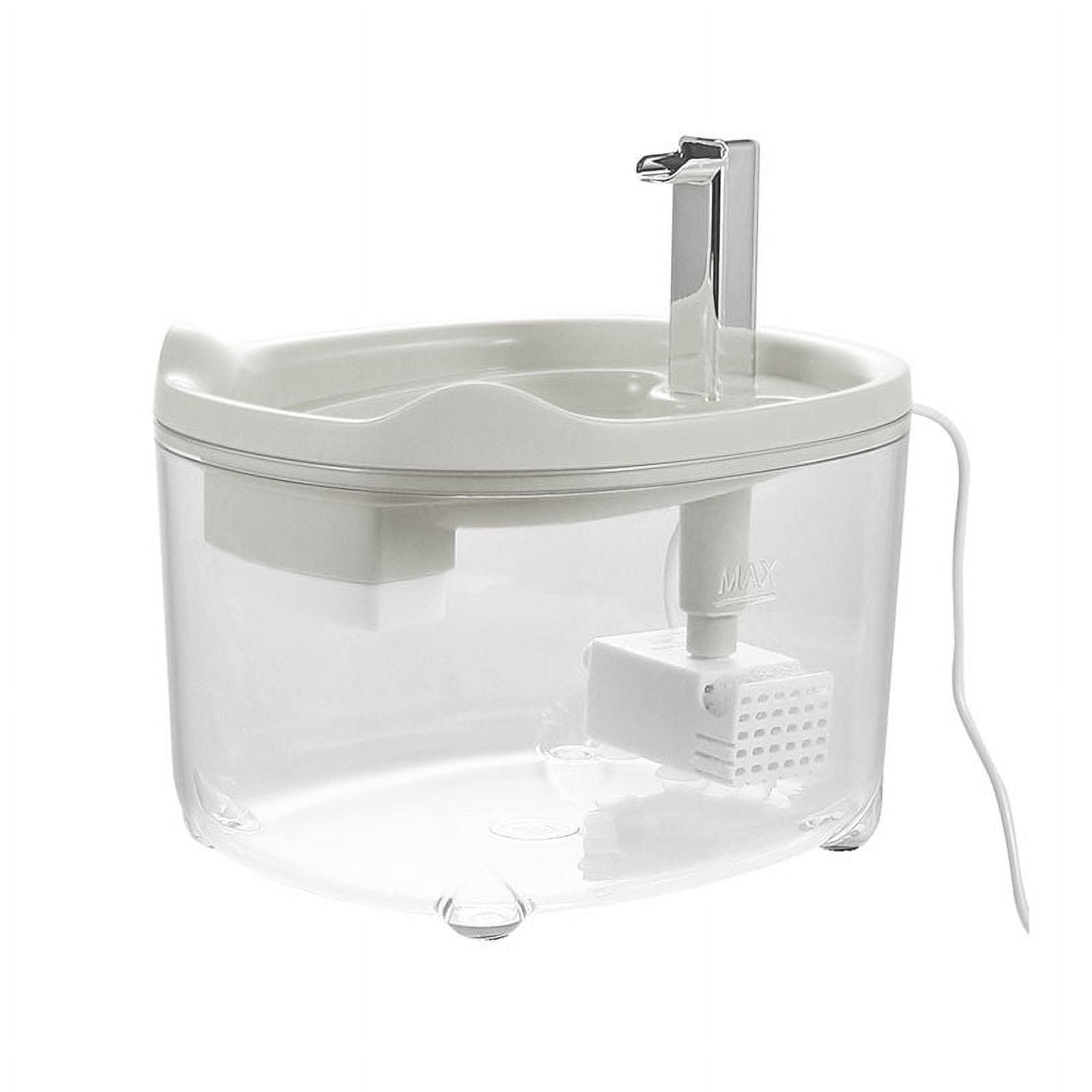 CanGonggg Automatic Cat Water Fountain with Stainless Steel & Filter - Silent 50oz Pet Water Dispenser for Dogs Cats, Leakproof Low Noise Pump, Health Drinking System for Multiple Pets (BPA Free)