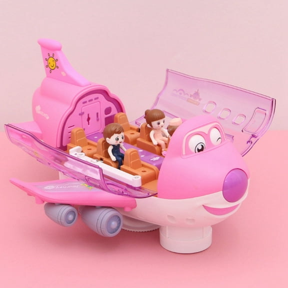 CanGonggg Children's Airplane Toy Universal Wheel Luminous Airplane Model Toddler Books Baby Toys 12-18 Months Learning Toys For Toddlers 1-3 Toys Sensory Toys For Toddlers 1-3