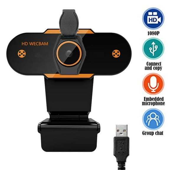 CanGonggg Full 1080P Cam Desktop PC Video Calling Webcam Camera with Microphone Webcam 4k Virtual Window with Light Webcam Lighting for Clip on Pro Webcam Mini Webcam Webcam Arm Extra Long Computer