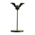 thumbnail image 1 of CanGonggg Halloween Bat Candlestick Assembly Wrought Candlestick Indoor Home Desktop Glass Candlestick Glitter Candle Holder Wooden Taper Candle Holders 4 Candle Holder Advent Candle Plate Holder, 1 of 8