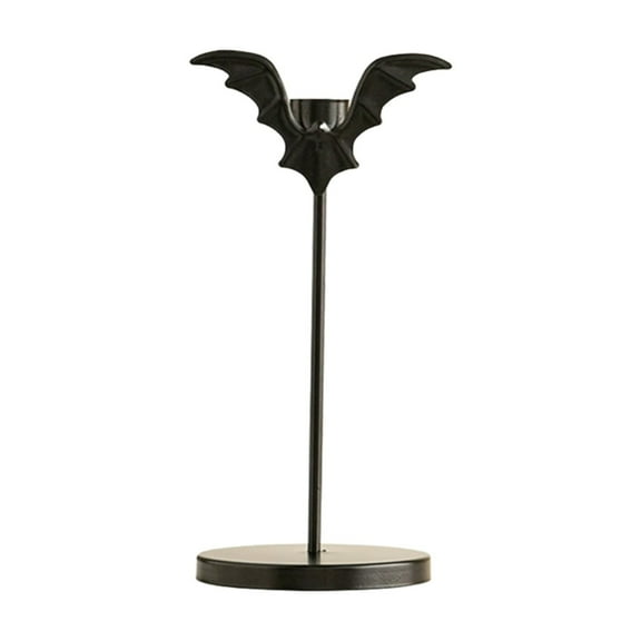 CanGonggg Halloween Bat Candlestick Assembly Wrought Candlestick Indoor Home Desktop Glass Candlestick Glitter Candle Holder Wooden Taper Candle Holders 4 Candle Holder Advent Candle Plate Holder
