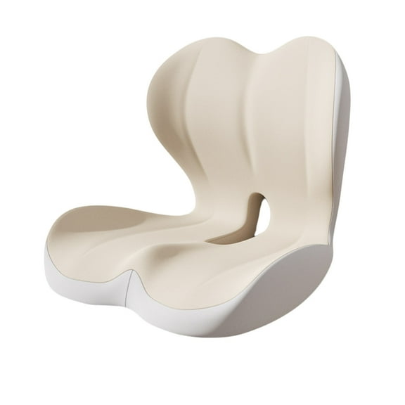 Memory Foam Seat Cushion with Backrest Support for Students and Use Ergonomic Lumbar Pillow Comfortable Design