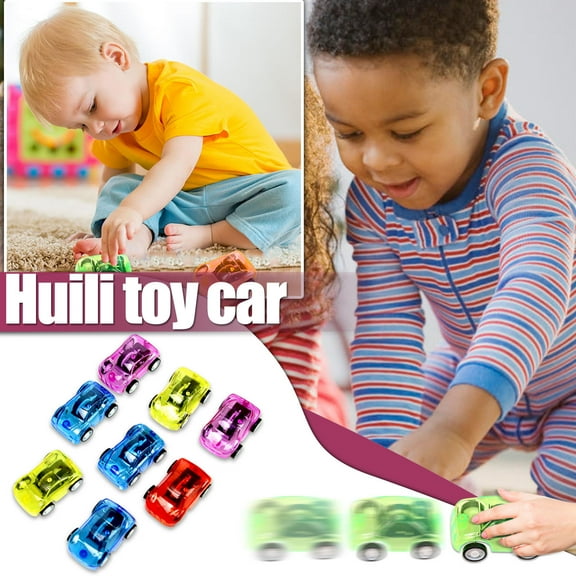 CanGonggg Pull Back Mini Vehicle Cartoon Car Kids Birthday Party Toys For Boys Funny Baby Kids Toddler Books Baby Toys 12-18 Months Learning Toys For Toddlers 1-3 Toys Sensory Toys For Toddlers 1-3
