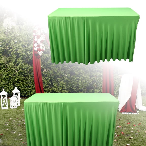 CanGonggg Purple Green Yellow Light Blue 183*76*76cm Elastic Cover Outdoor Wedding Event Festival Party Rectangular Elastic Tablecloth Table Cloths for Wedding Tablecloth 6ft Christmas Tablecloth 8ft