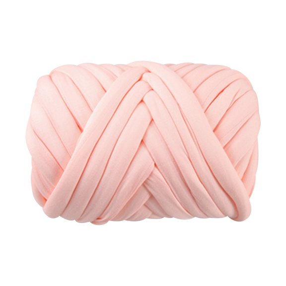 CanGonggg Thick Core Yarn Hand Woven Fabric Strip Thread Crochet Blanket Cushion Thread Super Yarn Bag Floor Mat Thread ( Teeth Red 250/500/1000g) Knitting Kits with Yarn Included Knitting Books for