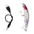 thumbnail image 1 of CanGonggg USB Rechargeable Fishing With Life Like Vibrating Action And LED Light For Enhanced Performance Baitcaster Rod And Reel Combo Left Handed Baitcaster Rod And Reel Combo Telescopic Catfish, 1 of 9