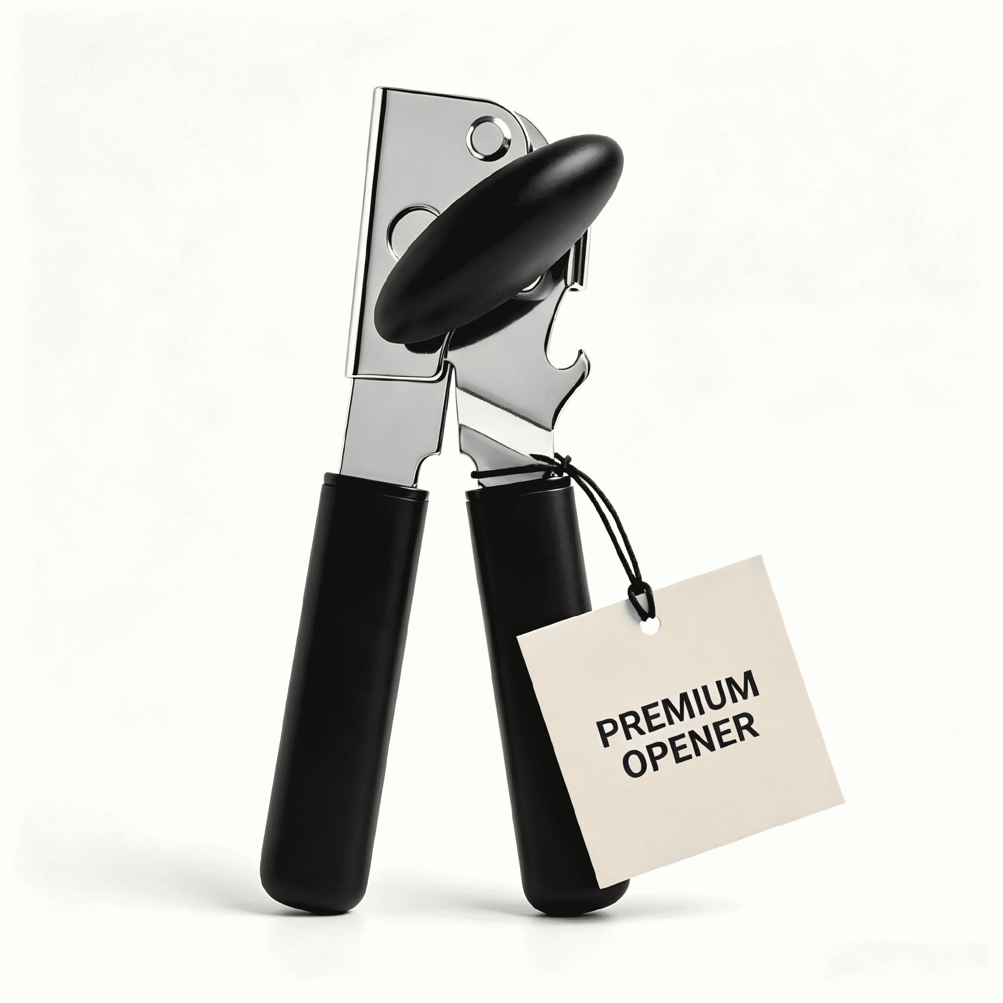 CanOpener Manual, YILUSH Can Openers Hand Held with Comfort Anti-Slip Handles, Heavy Duty Stainless Steel Can Opener Smooth Edge and Bottle Openers, Easy Turn C