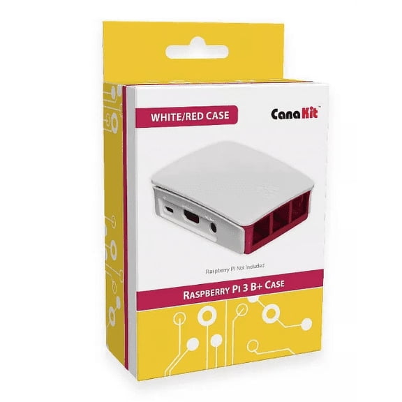 CanaKit Raspberry Pi 3 B+ Case - White/Red