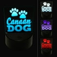 thumbnail image 1 of Canaan Dog Paw Prints Fun Text LED Night Light Sign 3D Illusion Desk Nightstand Lamp, 1 of 6