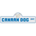thumbnail image 1 of Canaan Dog Street Sign | Indoor/Outdoor | Dog Lover Funny Home Décor for Garages, Living Rooms, Bedroom, Offices | SignMission personalized gift | 20" Wide, 1 of 5