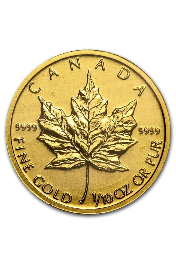 Canada 1/10 oz Gold Maple Leaf (Random Year)