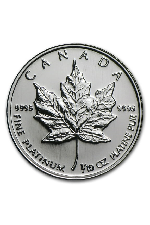 Canada 1/10 oz Platinum Maple Leaf BU (Random Year)