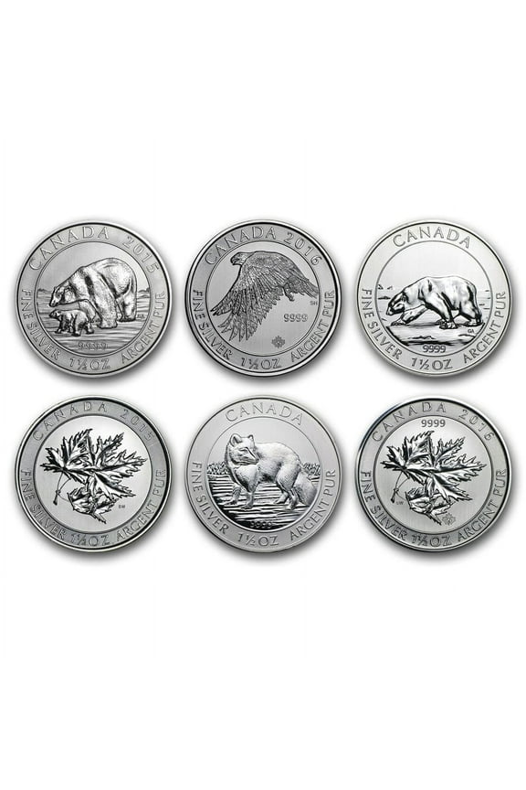 Canada 1.5 oz Silver $8 BU (Random Year)