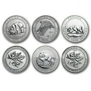 Canada 1.5 oz Silver $8 Wildlife BU Random, Spotted/Abrasions