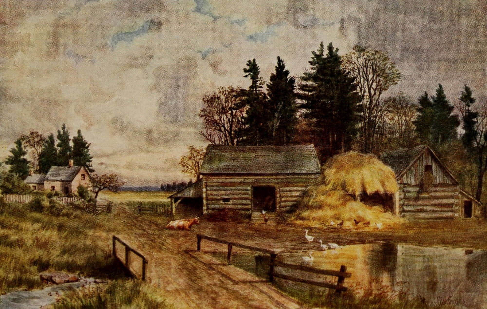 Canada 1907 Farm New Brunswick Canvas Art - T Mower Martin (24 x 36)