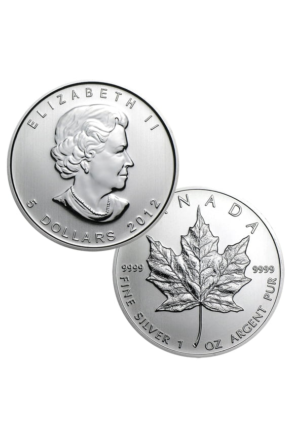 Canada 2012 Maple Leaf - 1 Troy Ounce .9999 Silver Coin - Brilliant Uncirculated