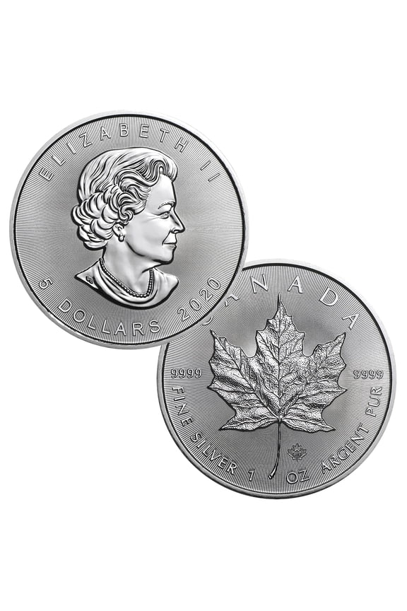 Canada 2021 $5 Silver Maple Leaf 1oz .9999 Coin Bullion - Royal Canadian Mint