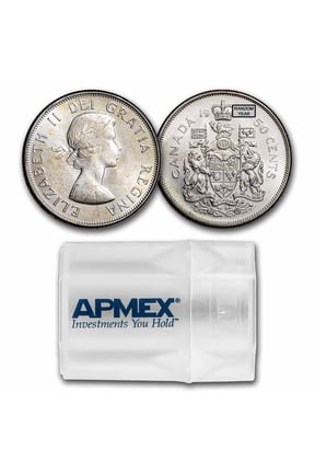 Canada 80% Silver Coins - $10 Face Value Roll - Halves