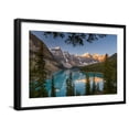 thumbnail image 1 of Canada, Alberta, Banff National Park, Moraine Lake at sunrise. Framed Photographic Print by Yuri Choufour, 24" x 16", Sold by Art.com, 1 of 4