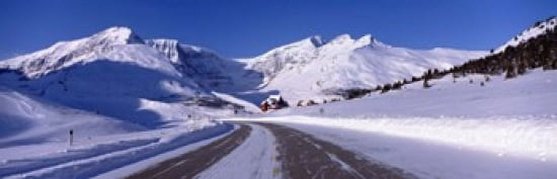 Canada Alberta Banff National Park icefield road Canvas Art - Panoramic Images (18 x 6)