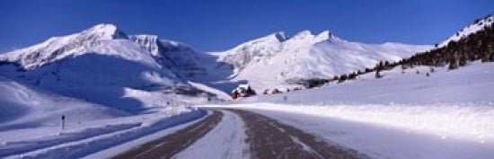 Canada Alberta Banff National Park icefield road Canvas Art - Panoramic Images (36 x 12)
