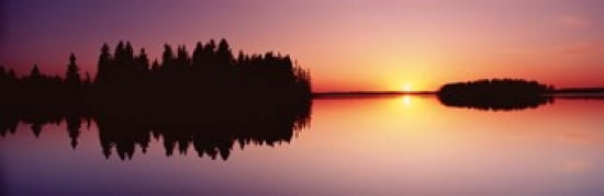 Canada Alberta Elk Island National Park Canvas Art - Panoramic Images (36 x 12)