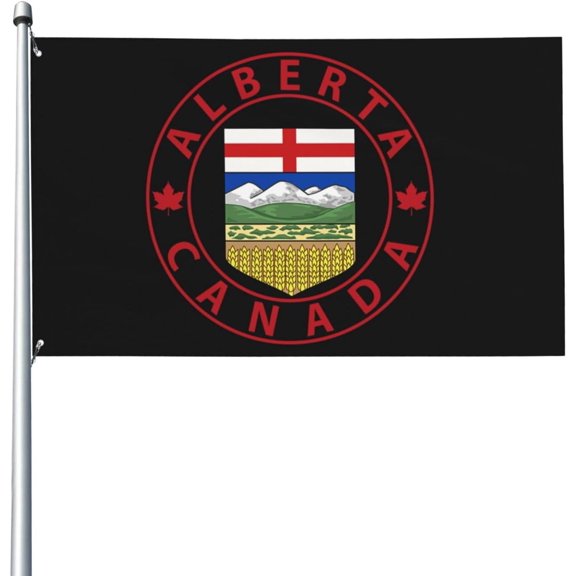 Canada Alberta Flag Flag 3x5 Ft Flags Garden Flag Funny House Outdoor Banners Yard Flags Parade Banner Tapestry Room Wall With 2 Grommets C