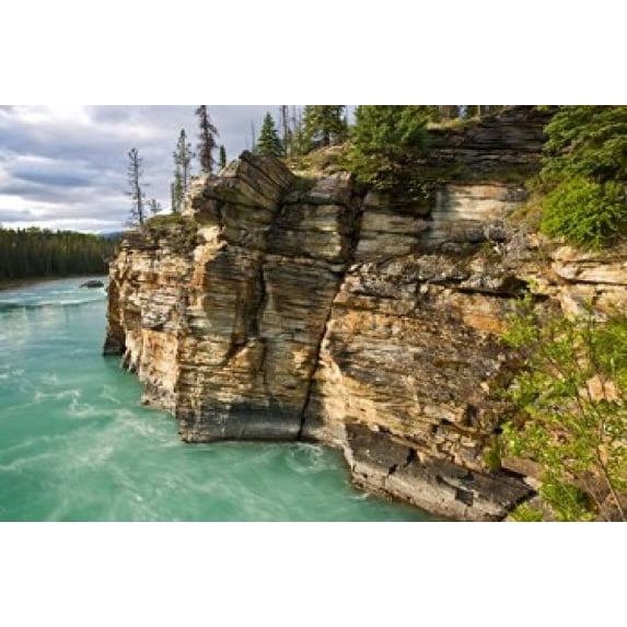 Canada, Alberta, Jasper National Park, Athabasca River Poster Print by Larry Ditto (36 x 24)