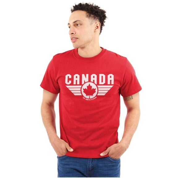 Canada Aviator Badge Retro Cool Men's Graphic T Shirt Tees Brisco Brands S
