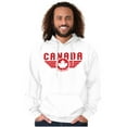 thumbnail image 1 of Canada Aviator Badge Retro Cool Unisex Plus Fleece Graphic Hoodie Brisco Brands 2X, 1 of 5