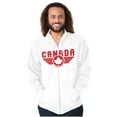 thumbnail image 1 of Canada Aviator Badge Retro Cool Unisex Fleece Graphic Zip Up Hoodie Brisco Brands 2X, 1 of 5