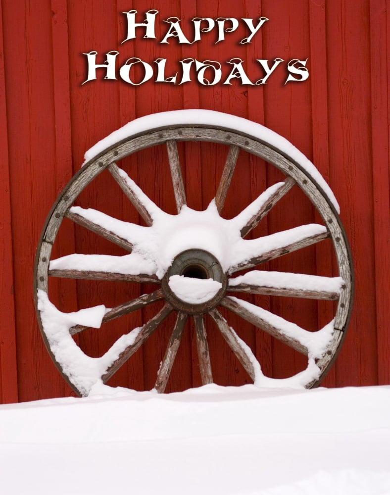 Canada Banff Martin Stables wheel detail (Editorial Usage Only) Canvas Art - Michele Westmorland Danita Delimont (22 x 28)