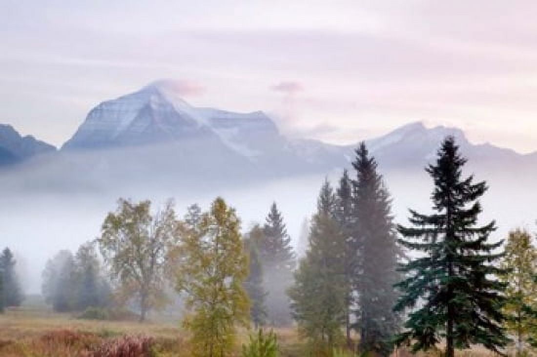 Canada British Columbia Mount Robson Park Sunrise on mountain Canvas Art - Jaynes Gallery  DanitaDelimont (29 x 19)