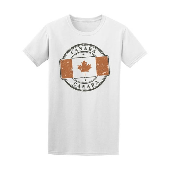 Canada, Canada Grunge Logo T-Shirt Men -Image by Shutterstock, Male XX-Large